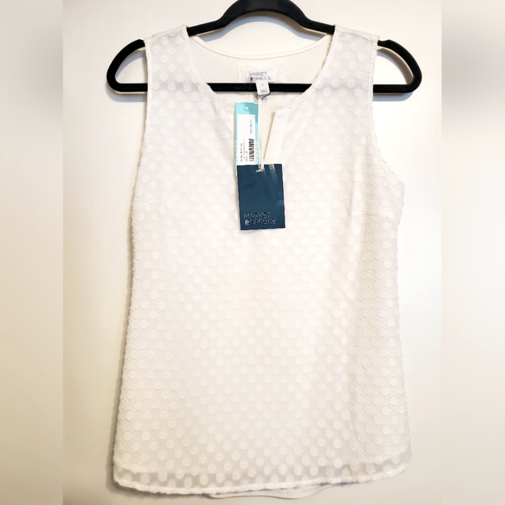 Textured Print Top